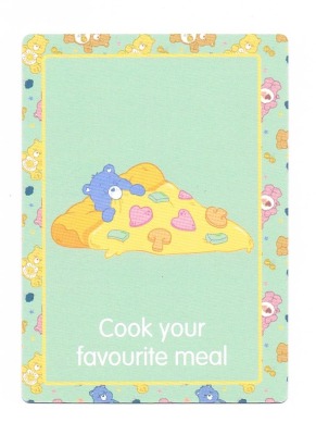 13 Cook your favourite meal - Care Bears - Trading Card