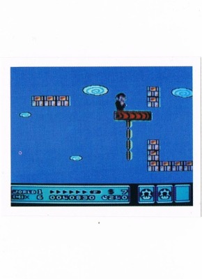 Sticker No 131 - Super Mario Bros 3/NES - Nintendo Official Sticker Album Merlin 1992