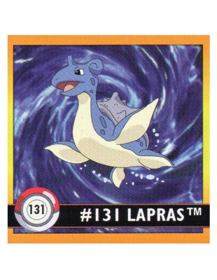 Sticker No 131 Lapras/Lapras - Pokemon / Artbox 1999