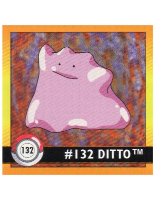 Sticker No 132 Ditto/Ditto - Pokemon / Artbox 1999
