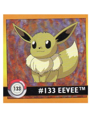 Sticker Nr 133 Evoli/Eevee - Pokemon - Series 1 - Nintendo / Artbox 1999