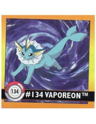 Sticker No. 134 Aquana/Vaporeon - Pokemon / Artbox 1999