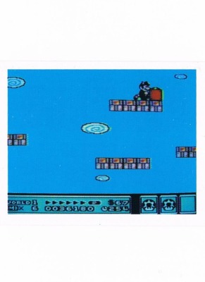 Sticker No 138 - Super Mario Bros 3/NES - Nintendo Official Sticker Album Merlin 1992
