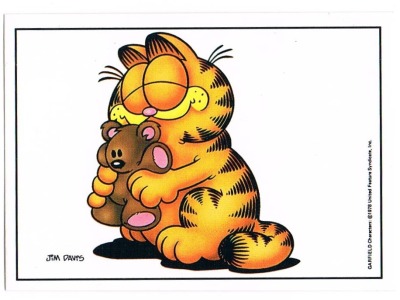 Panini Sticker No. 14 - Garfield 1989