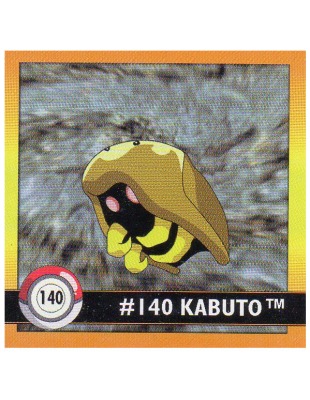 Sticker Nr. 140 Kabuto/Kabuto - Pokemon - Series 1 - Nintendo / Artbox 1999