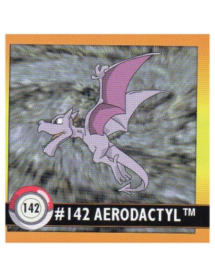 Sticker No 142 Aerodactyl/Aerodactyl - Pokemon / Artbox 1999