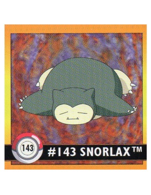 Sticker No 143 Relaxo/Snorlax - Pokemon / Artbox 1999