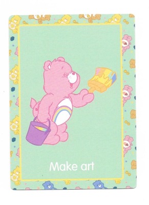 15 Make art - Care Bears / Glücksbärchis - Trading Card