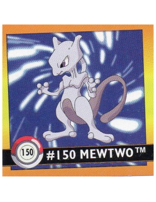 Sticker No. 150 Mewtu/Mewtwo - Pokemon / Artbox 1999