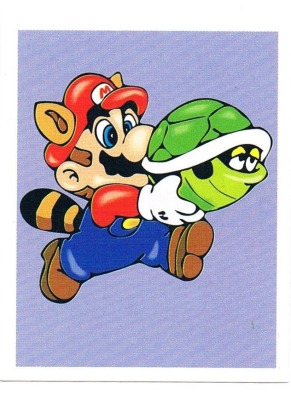 Sticker No 156 - Super Mario Bros 3/NES - Nintendo Official Sticker Album Merlin 1992