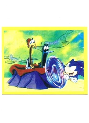 Panini Sticker No. 158 - Sonic - Official Sega Sticker Album
