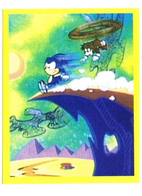 Panini Sticker No. 159 - Sonic - Official Sega Sticker Album