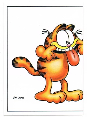 Panini Sticker No. 16 - Garfield 1989