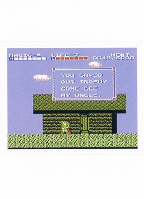 Sticker No. 167 - Zelda II: The Adventure of Link/NES - Nintendo Official Sticker Album Merlin 19