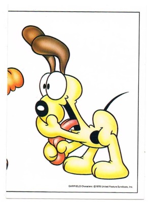 Panini Sticker No. 17 - Garfield 1989
