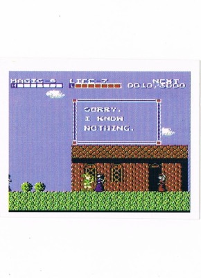 Sticker Nr 171 - Zelda II: The Adventure of Link/NES - Nintendo Official Sticker Album Merlin 199