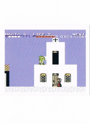 Sticker No 173 - Zelda II: The Adventure of Link/NES - Nintendo Official Sticker Album Merlin 199