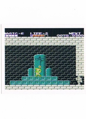 Sticker No. 175 - Zelda II: The Adventure of Link/NES - Nintendo Official Sticker Album Merlin 19