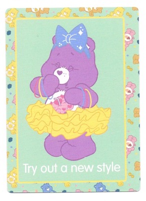 18. Try out a new stlye - Care Bears / Glücksbärchis - Trading Card