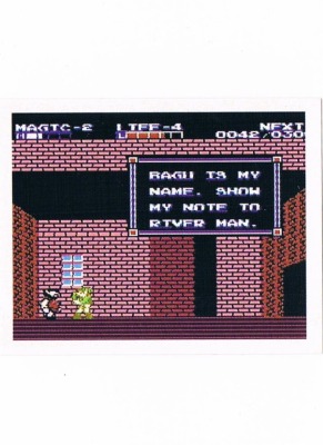 Sticker No. 183 - Zelda II: The Adventure of Link/NES - Nintendo Official Sticker Album Merlin 19
