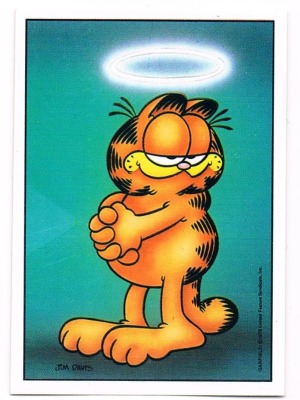 Panini Sticker No. 19 - Garfield 1989