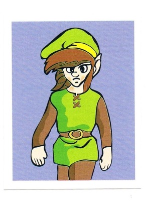 Sticker No 195 - Zelda II: The Adventure of Link/NES - Nintendo Official Sticker Album Merlin 199