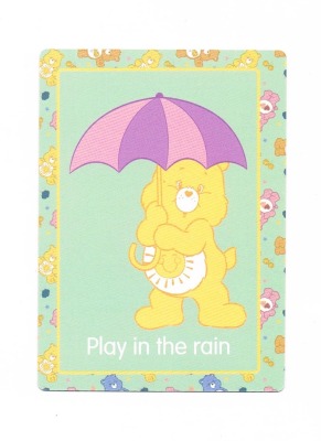 20 play in the rain - Care Bears - Trading Card