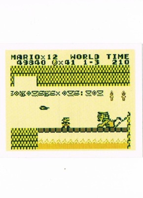 Sticker No. 209 - Super Mario Land/Game Boy - Nintendo Official Sticker Album Merlin 1992