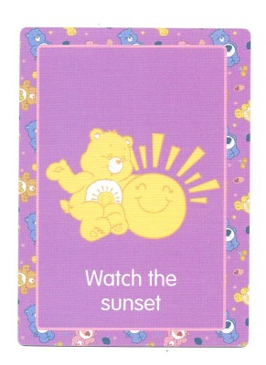 21 Watch the sunset - Care Bears / Glücksbärchis - Trading Card