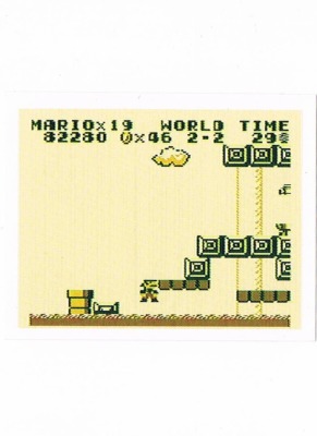 Sticker No 226 - Super Mario Land/Game Boy - Nintendo Official Sticker Album Merlin 1992