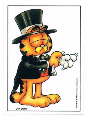 Panini Sticker No. 23 - Garfield 1989