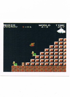Sticker No 23 - Super Mario Bros 1/NES - Nintendo Official Sticker Album Merlin 1992