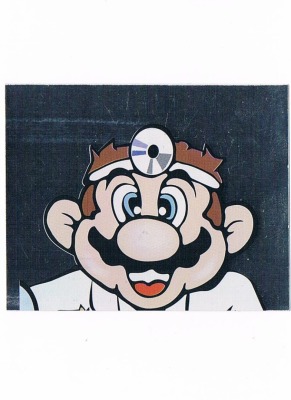 Sticker No 232 - Dr Mario/NES - Nintendo Official Sticker Album Merlin 1992