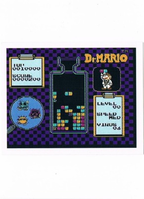 Sticker No 234 - Dr Mario/NES - Nintendo Official Sticker Album Merlin 1992