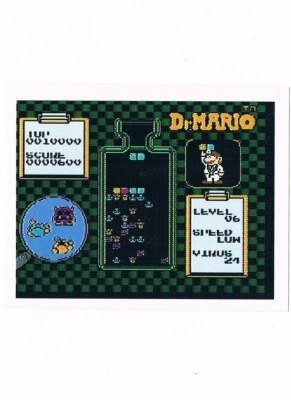 Sticker No 235 - Dr Mario/NES - Nintendo Official Sticker Album Merlin 1992