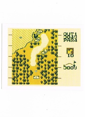 Sticker No 246 - Golf/Game Boy - Nintendo Official Sticker Album Merlin 1992