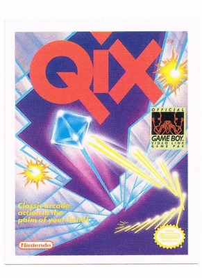 Sticker Nr 271 - Qix/Game Boy - Nintendo Official Sticker Album Merlin 1992