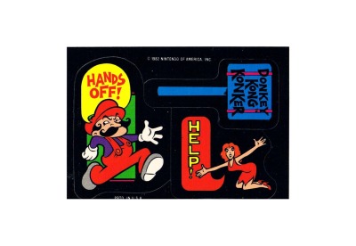 DONKEY KONG Sticker from 1982 - Nintendo for collectors - 1982 Game&amp;Watch Arcade