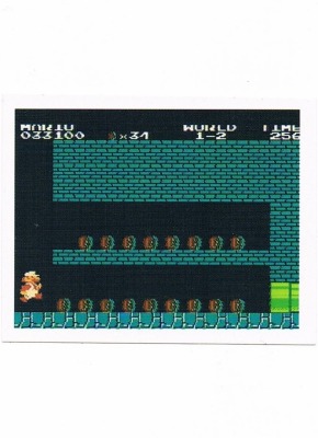 Sticker No 32 - Super Mario Bros 1/NES - Nintendo Official Sticker Album Merlin 1992