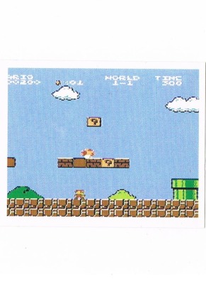 Sticker No 33 - Super Mario Bros 1/NES - Nintendo Official Sticker Album Merlin 1992