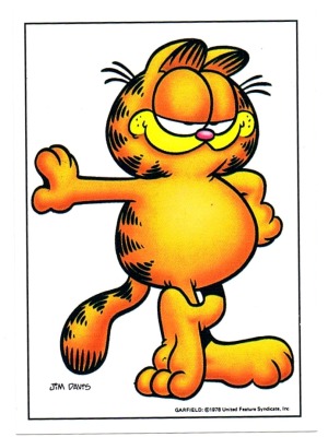 Panini Sticker No. 33 - Garfield 1989