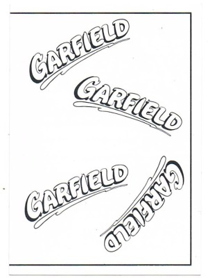 Panini Sticker No. 35 - Garfield 1989