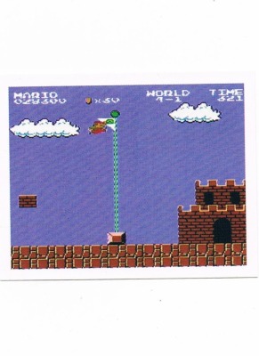 Sticker Nr. 38 - Super Mario Bros. 1/NES - Nintendo Official Sticker Album Merlin 1992