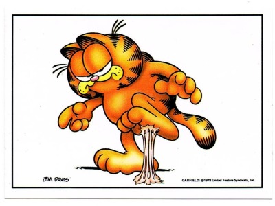 Panini Sticker No. 39 - Garfield 1989