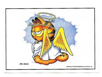 Panini Sticker No. 40 - Garfield 1989