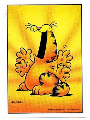 Panini Sticker No. 41 - Garfield 1989