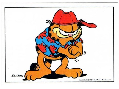 Panini Sticker No. 42 - Garfield 1989