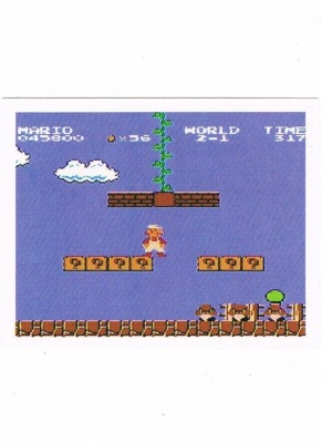 Sticker No. 42 - Super Mario Bros. 1/NES - Nintendo Official Sticker Album Merlin 1992