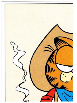 Panini Sticker No. 43 - Garfield 1989