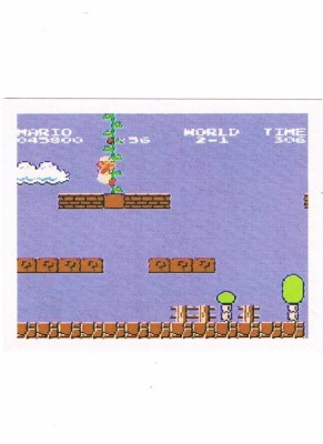 Sticker Nr 43 - Super Mario Bros 1/NES - Nintendo Official Sticker Album Merlin 1992